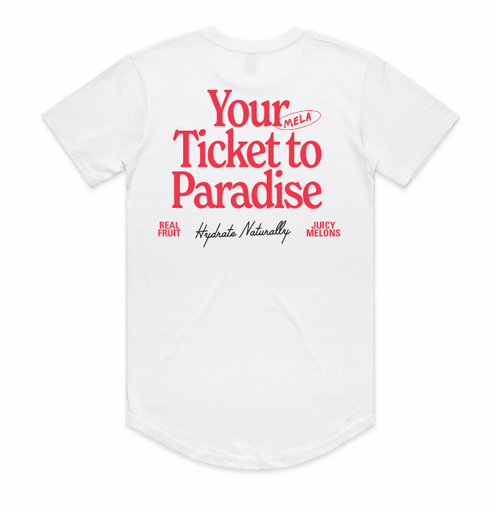 Your Ticket To Paradise White T-Shirt